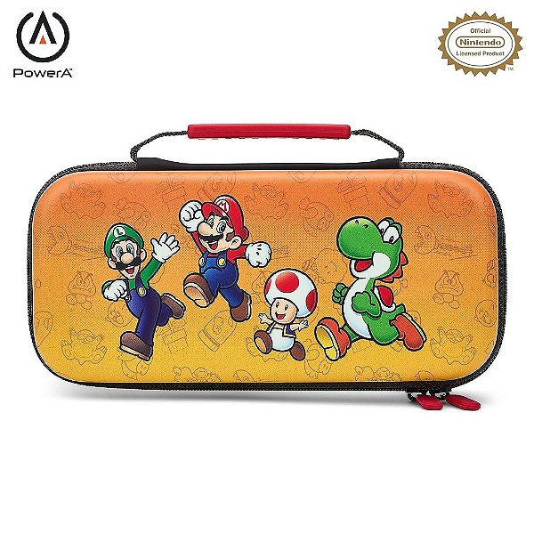 Capa de Proteção PowerA para Nintendo Switch - Modelo OLED, Nintendo Switch ou Nintendo Switch Lite - Mario e Amigos, Capa Protetora, Capa para Jogos, Capa para Console, Acessórios, Armazenamento, Licenciado Oficialmente.