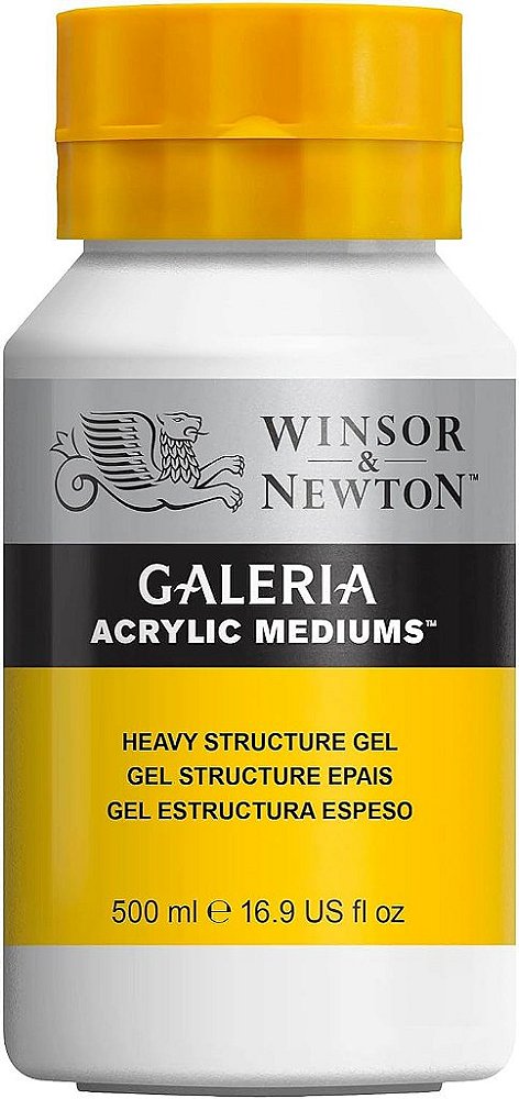 Winsor & Newton Galeria Acrílico Gel de Estrutura Pesada, Pote de 16.9 oz (500ml)