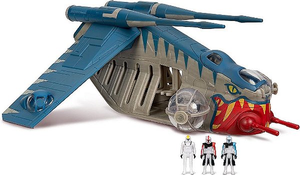 STAR WARS Micro Esquadrão da Galáxia República Gunship (Muunilinst-10) - Veículo Classe Starfighter de 8 polegadas com Três Acessórios de Micro Figura