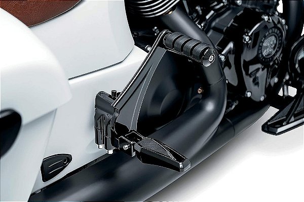 Acessório para Motocicleta Kuryakyn 5830: Suportes de PedaL Para o Passageiro para Todos os Modelos de Motocicleta Indian de 2014-2020 (Exceto Scout e FTR), Preto Brilhante,