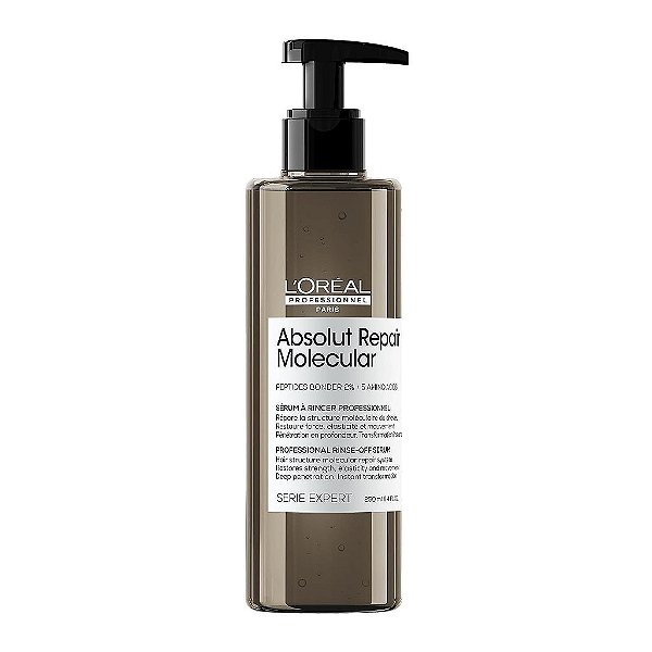 Sérum capilar de reparação molecular L'Oréal Professionnel | Tratamento profundo para cabelos extremamente secos e danificados | Peptídeos reparadores | Reparação capilar e restauração da força.