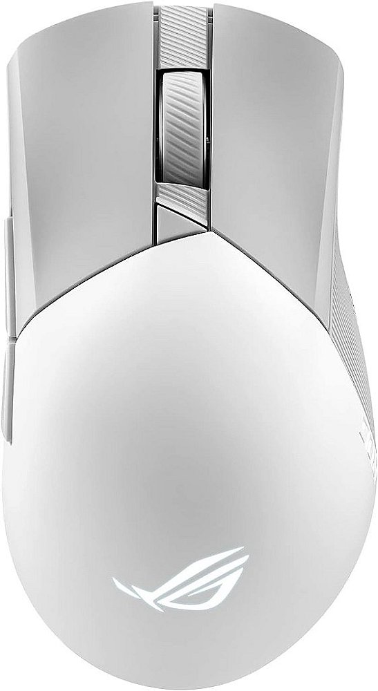 Mouse para jogos sem fio ASUS ROG Gladius III, 36000 DPI, 6 botões, interruptores substituíveis, cabo Paracord - Branco