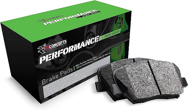 Pastilhas de Freio da Série Esportiva de Performance Dianteira R1 Concepts 2115-0331-00| Serve para Mazda RX-7 1986-1995