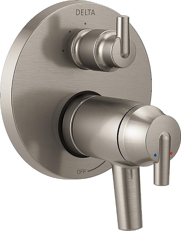 DELTA TORNEIRA T27T859-SS, Trinsic Contemporary TempAssure 17T Series Valve Trim com Diverter Integrado de 3 Configurações em Aço Inoxidável