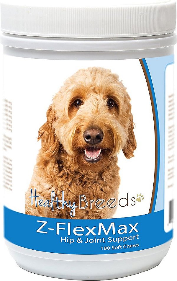 Suporte de Quadril e Articulações para Cachorro Goldendoodle Z-Flex Max da Healthy Breeds 180 comprimidos