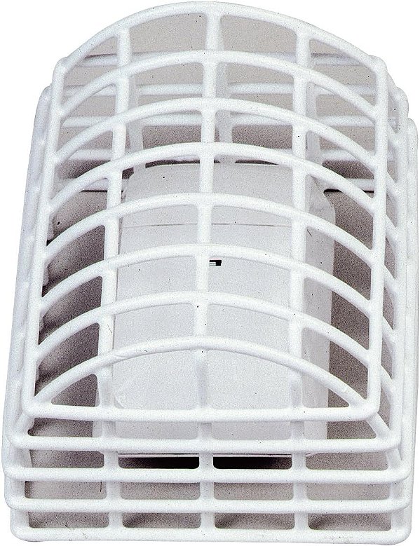 Protetor de danos para detector de movimento STI-9621 de aço com gaiola de arame, aproximadamente 7 x 5,75 x 4,5