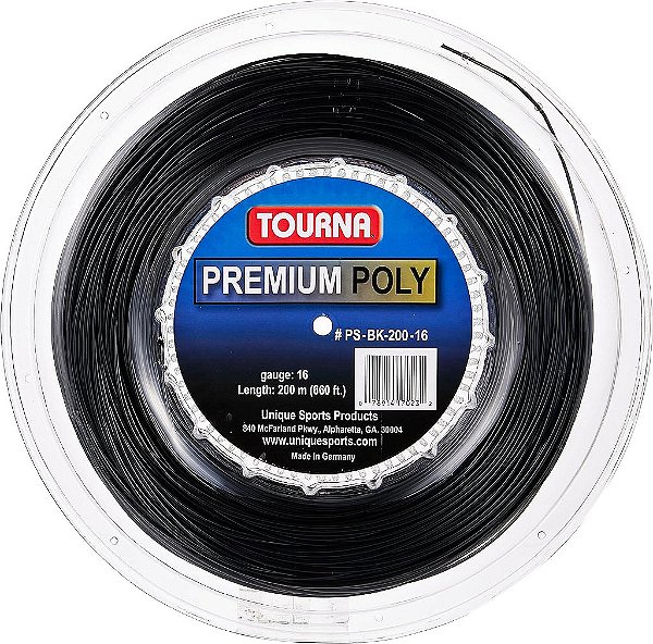 Corda de Tênis Durável Tourna Premium Poly