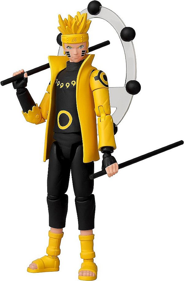 Heróis do Anime - Naruto - Naruto Uzumaki Modo Sábio dos Seis Caminhos Figura de Ação
