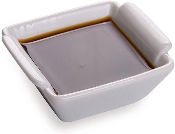 Pratos de Molho de Soja de 1 Onça da Restaurantware, 10 Tigelas de Mergulho com Bordas - Alças Embutidas, Resistente a Manchas, Tigelas de Porcelana Branca Mini, Laváveis na Máquina de L