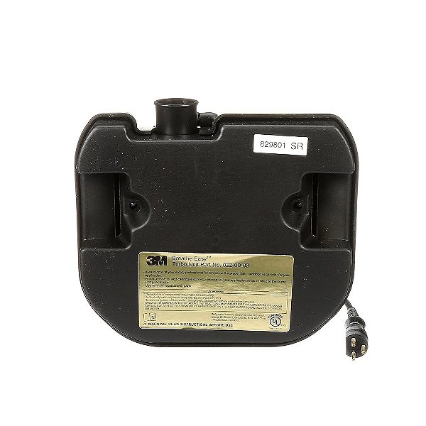Unidade do Purificador de Ar com Turbina 3M Breathe Easy Power Air Purifying Respirator (PAPR) 022-00-03R01, 1 unidade/caixa