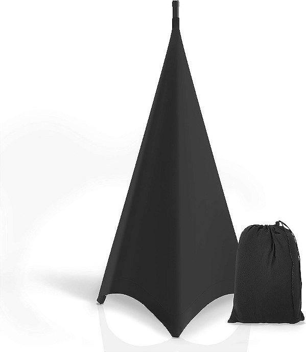 Pyle Suporte de Tripé para Iluminação Universal com Scrim - Saia para Suporte de Luz de DJ - Capa de Tripé Scrim com Gancho e Loop de Material Esticável de Lycra Spandex - Alças, Bolsa - Para Uso