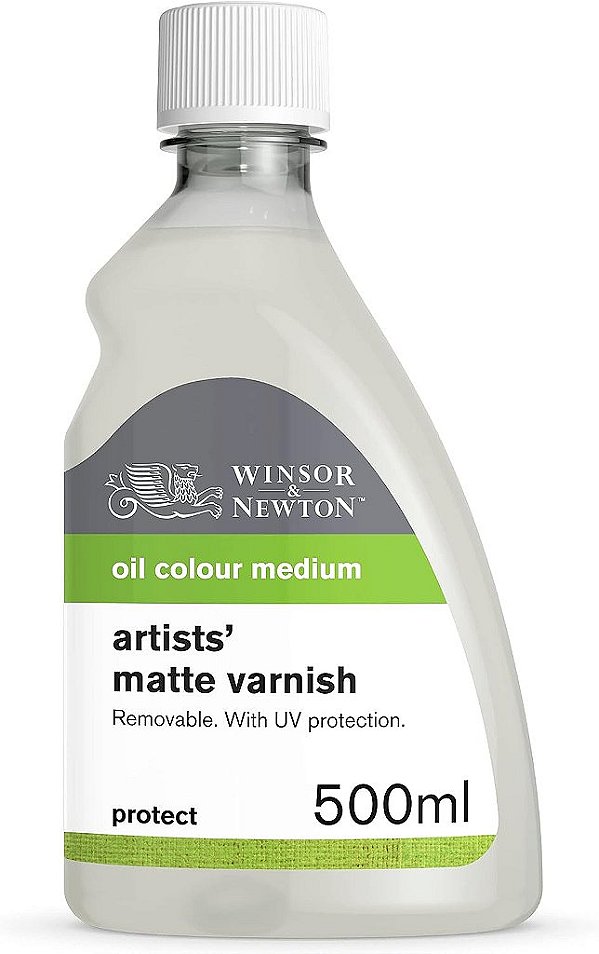 Verniz Fosco para Artistas Profissionais Winsor & Newton, Frasco de 500ml (16.9 oz)