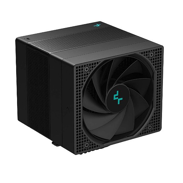 Resfriador de ar para CPU DeepCool Assassin IV Premium, Torre Dupla, Configuração de Ventoinha FDB 120/140mm, 7 Tubos de Calor de Cobre, Interruptor Modo Silencioso/Desempenho de 3