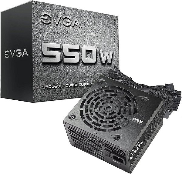 EVGA 100-N1-0550-L1 550 N1, 550W, 2 Anos de Garantia, Fonte de Alimentação