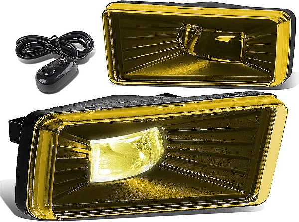 Luz de neblina de LED DNA MOTORING FL-ZTL-262-AM com interruptor [Compatível com Escalade 07-08 / Avalanche 07-13 / Silverado 07-15]