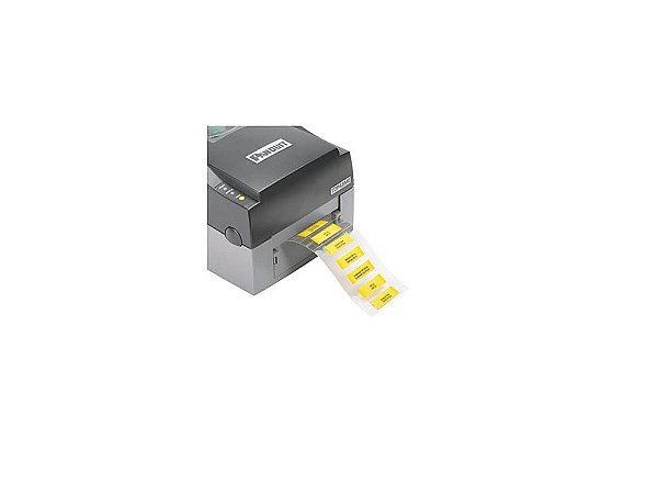 Rótulo de termocontratil de baixa emissão de fumaça Panduit H100X064HFT-2, Halogênio Livre, Retardante de Chamas, Branco, 3/8 Diâmetro poliolefina (1