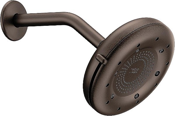 Chuveiro de chuva Moen N400R0ORB Quattro com quatro experiências de banho únicas, bronze esfregado a óleo.