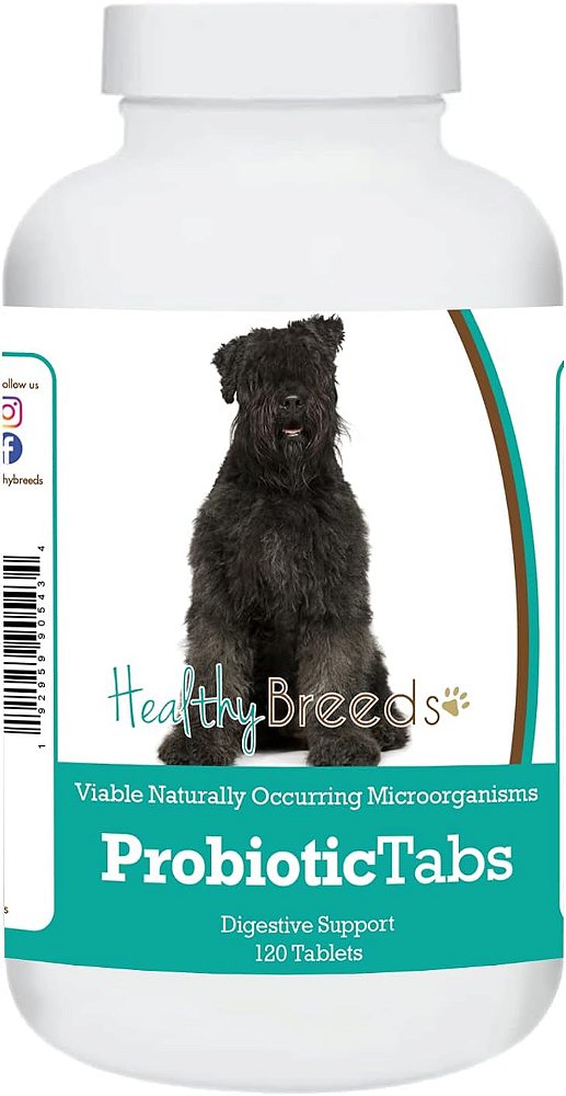 Healthy Breeds Bouvier des Flandres Probiotic Tabs 120 Count traduzido para o português brasileiro é Healthy Breeds Bouvier des Flandres Comprimidos Probióticos 120 Contagem