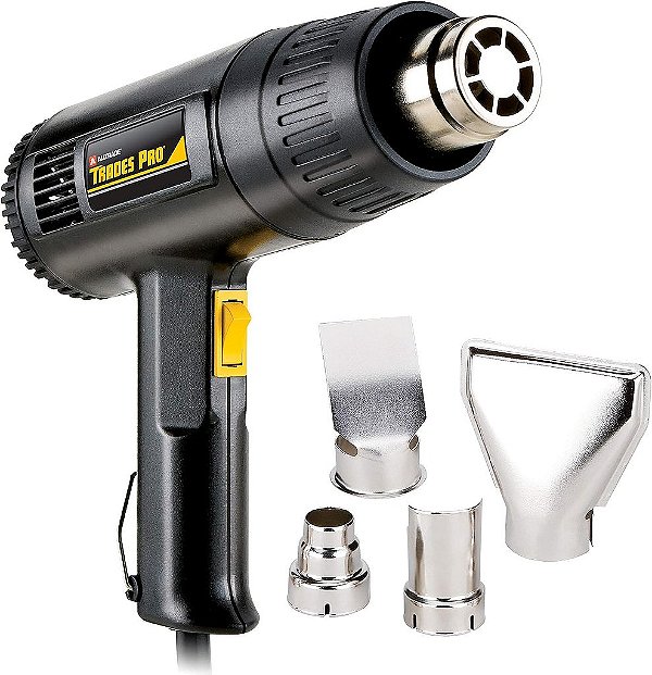 Pistola de Calor Tradespro com 4 Adaptadores de Bico - 836717