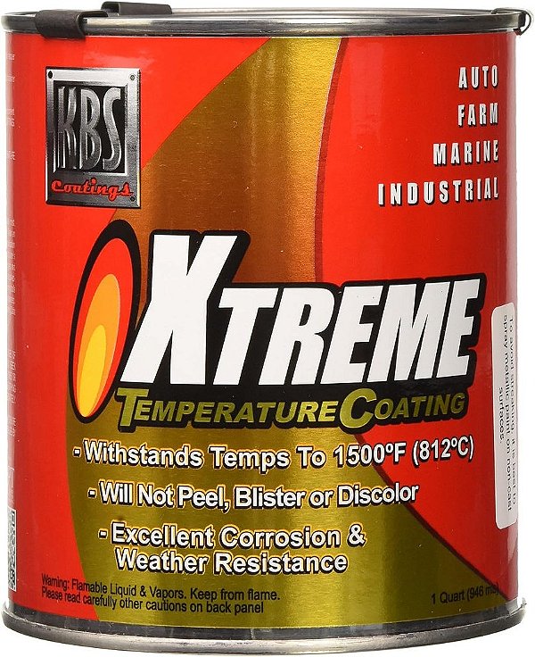 Revestimento de alta temperatura em alumínio KBS Coatings 65403 - 1 Quarto