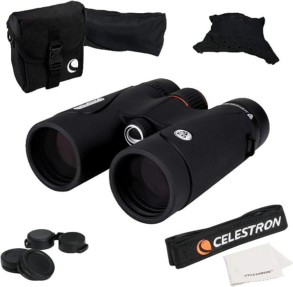 Celestron – TrailSeeker ED 10x42 Binóculos – Binóculos compactos ED para observação de pássaros e atividades ao ar livre – Binóculos com lentes objetivas ED – Ótica totalmente multi-revestida de banda larga –