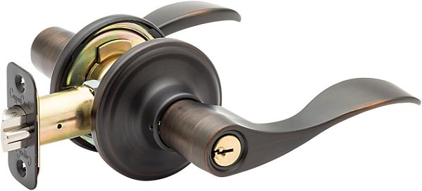 Alavanca da Porta de Entrada Waverly Copper Creek WL2240TB, Bronze Toscana