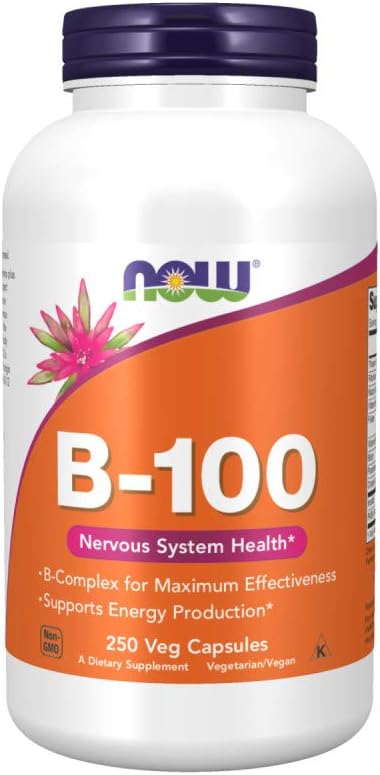 Suplemento dietético de vitamina B-100 para a saúde do sistema nervoso Agora