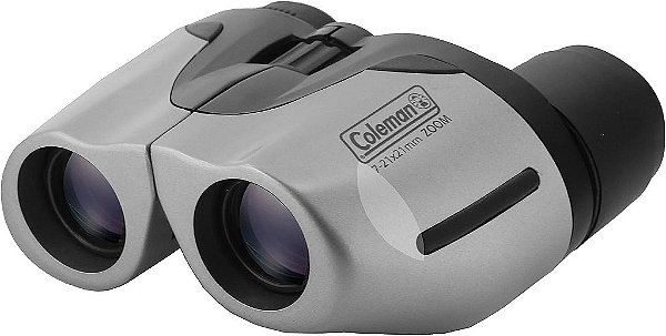 Binóculos de Zoom Compacto Coleman 10-30x21, Prata (CZ103021)