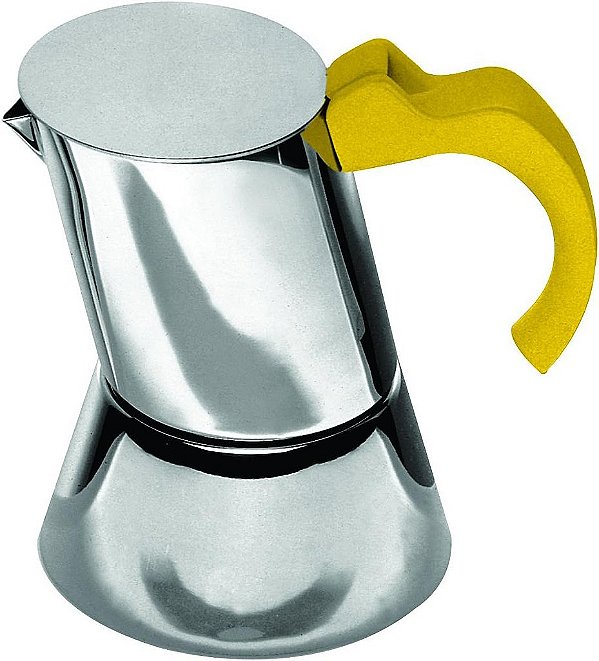 Cafeteira Mepra 4/6 xícaras, Girassol, Prata