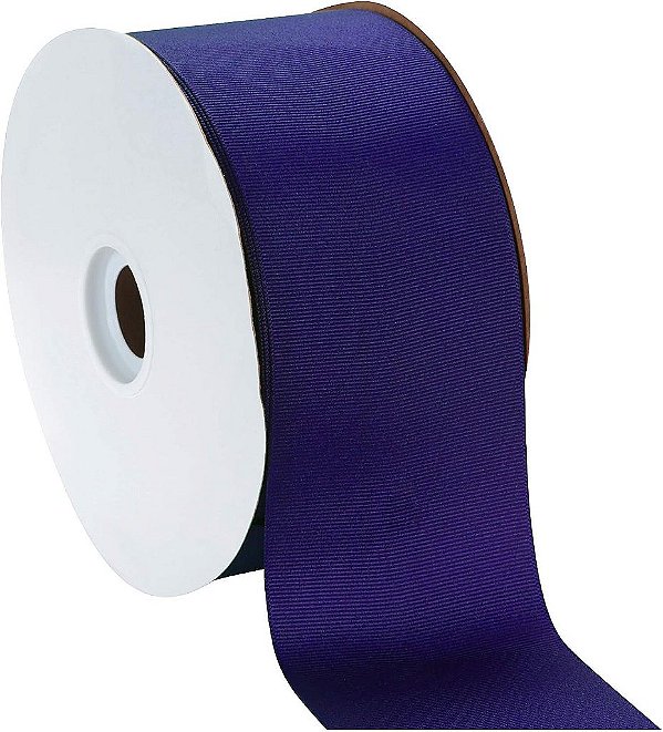 Fita de gorgorão de 3 da Berwick Offray, roxo real, 50 jardas