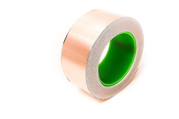 Bertech - Fita de Cobre CFT-2 com Adesivo Condutivo, 2 pol. de largura por 36 jardas de comprimento - Repelente de Lesmas, Blindagem EMI, Reparos Elétricos, Reparos