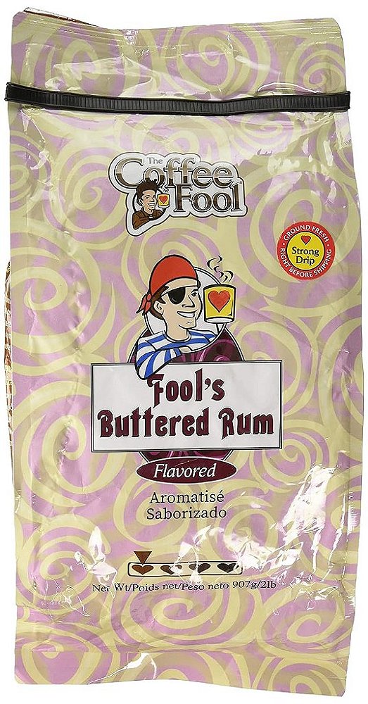 O Café Besta Manteiga de Rum, Moagem Forte para Coado, 2 Libras.