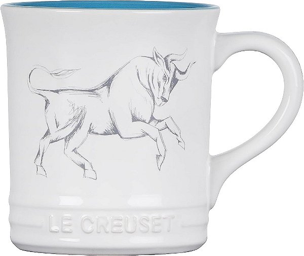 Le Creuset Caneca de Café em Grés do Zodíaco, 14 oz., Touro