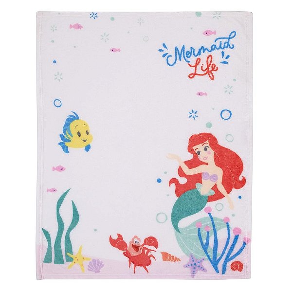 Disney Ariel A Pequena Sereia Cobertor de bebê Super Macio para Fotos da Vida da Sereia Branca