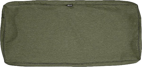 Capa para almofada de banco/settee ao ar livre Montlake FadeSafe resistente à água e 48 x 18 x 3 polegadas, cobertura deslizante de almofada de balanço de móveis de pátio, verde feto