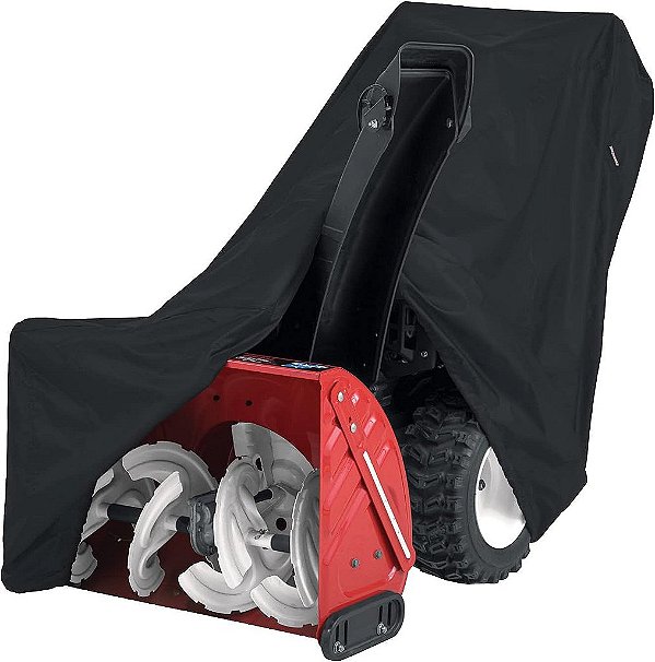 Capa para soprador de neve de duas fases com duto alto, preta, da marca Classic Accessories.