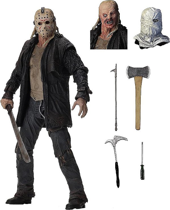 NECA - Sexta-Feira 13 - Figura de Ação Escala 7” - Jason Ultimate (2019 Remake)