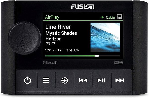 Garmin Fusion® Apollo™ MS-SRX400 Estéreo Marítimo da Zona, com Wi-Fi® Integrado, Uma Marca Garmin