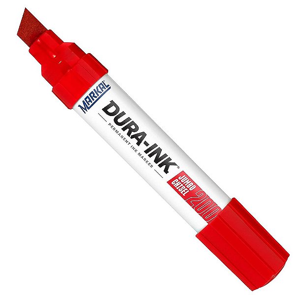 Markal 96916 - Marcador de Tinta Durável Jumbo Chanfrado 200 com Corpo Industrial Extra Grande para Vida Útil de Marcação Mais Longa, Tamanho de Marcação: 3/8 pol (9,5 mm) ou 5/