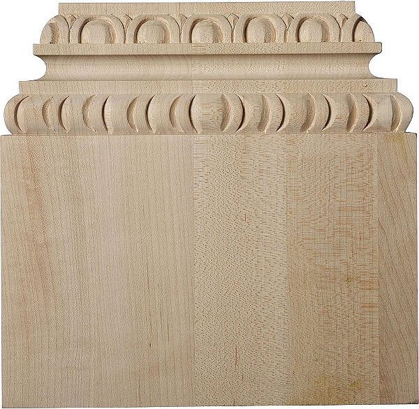 Ekena Millwork 8 L x 5 7/8 Largura Superior x 2 3/8 P x 7 7/8 A, Base Plana Chesterfield, Alder