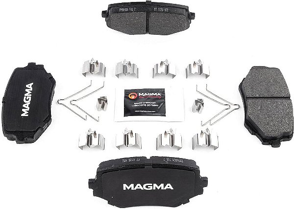 Pastilhas de Freio Semimetálicas Premium MAGMA Fire Born Braking PMD680M, Dianteiras