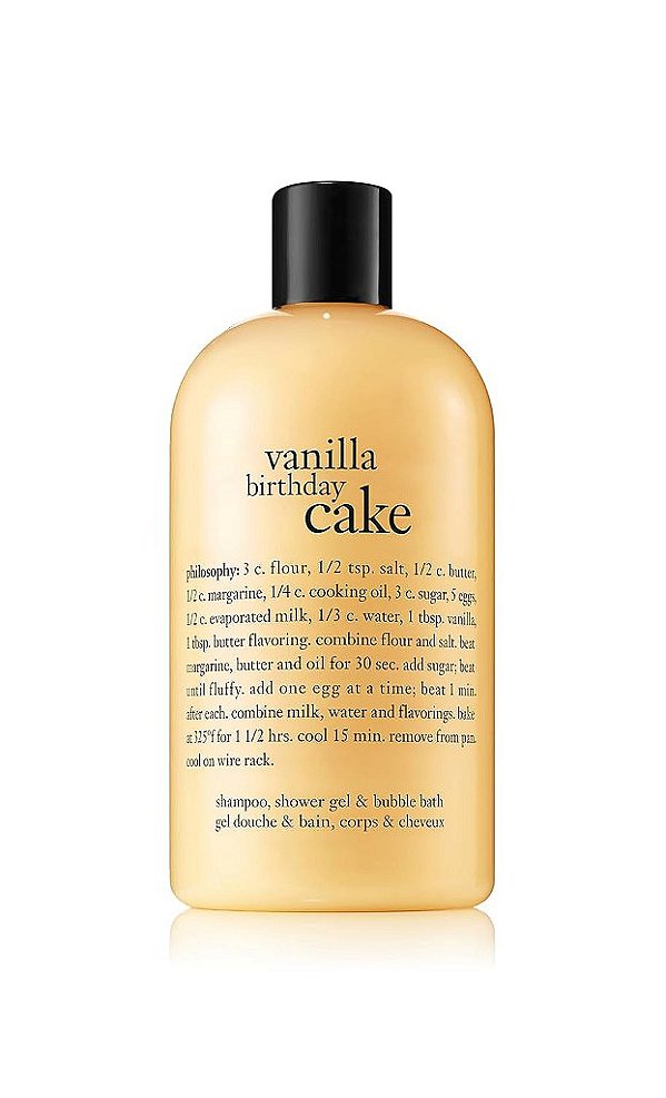 Shampoo, gel de banho e banho de espuma da filosofia, 16 oz