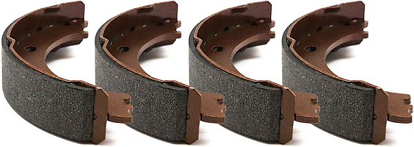 Sapatas de freio traseiras True-Arc da Dynamic Friction Company 1902-0820-00 para Volvo 850 1993-1997, Volvo S70 1998-2000, Volvo V70 1998-2000, Volvo C70