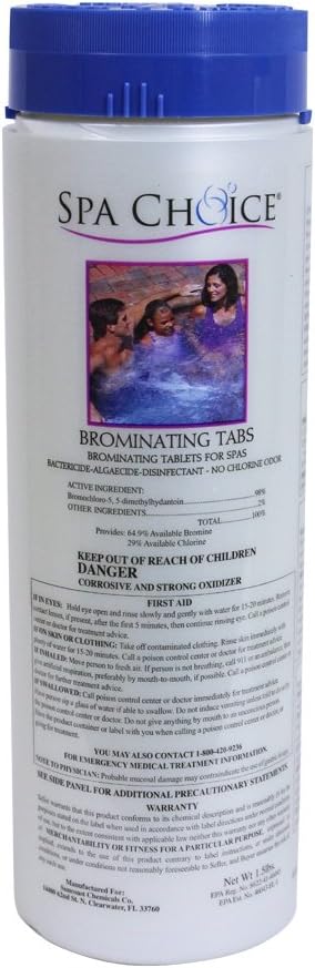 SpaChoice 472-3-3001 Tablets de Bromo para Spas e Banheiras de Hidromassagem, 1,5 Libras
