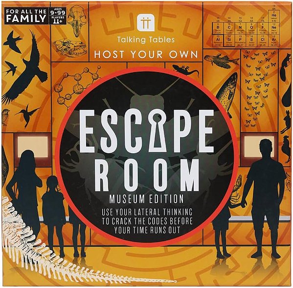 Mesa Falante Tema Museu Jogo de Escape para Crianças | Resolva Quebra-Cabeças e Códigos Únicos para Encontrar a Saída a Tempo! Noite de Jogos Interativos em Família, Idade 9+, 2