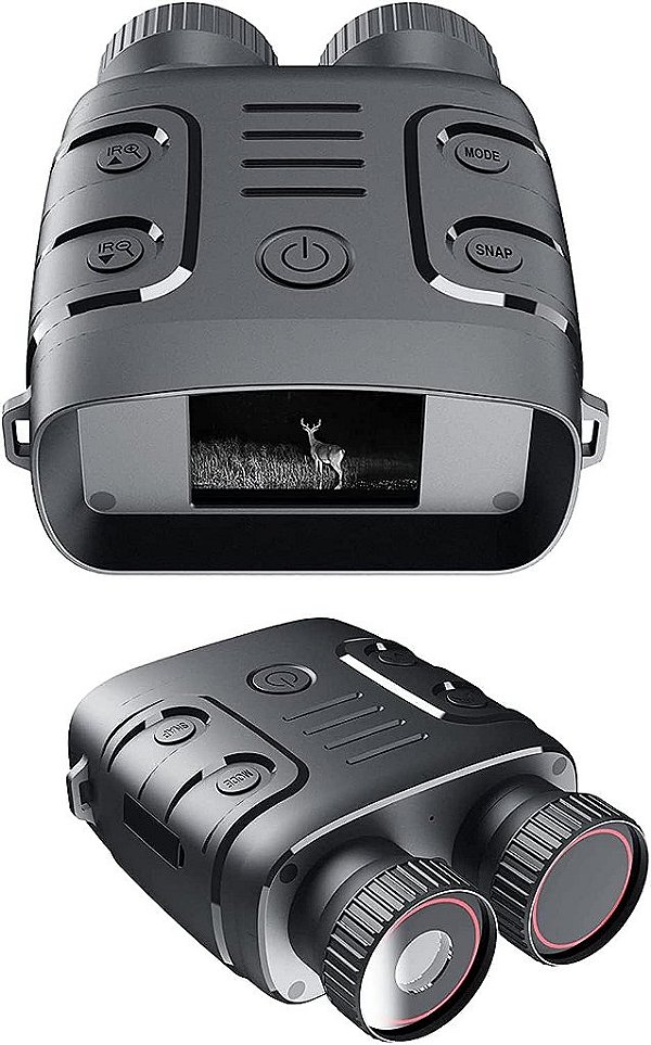 Óculos de visão noturna, Binóculos 1080p Infravermelho, Scope de visão noturna com zoom digital de 5X, para caça, acampamento, viagem, vigilância.