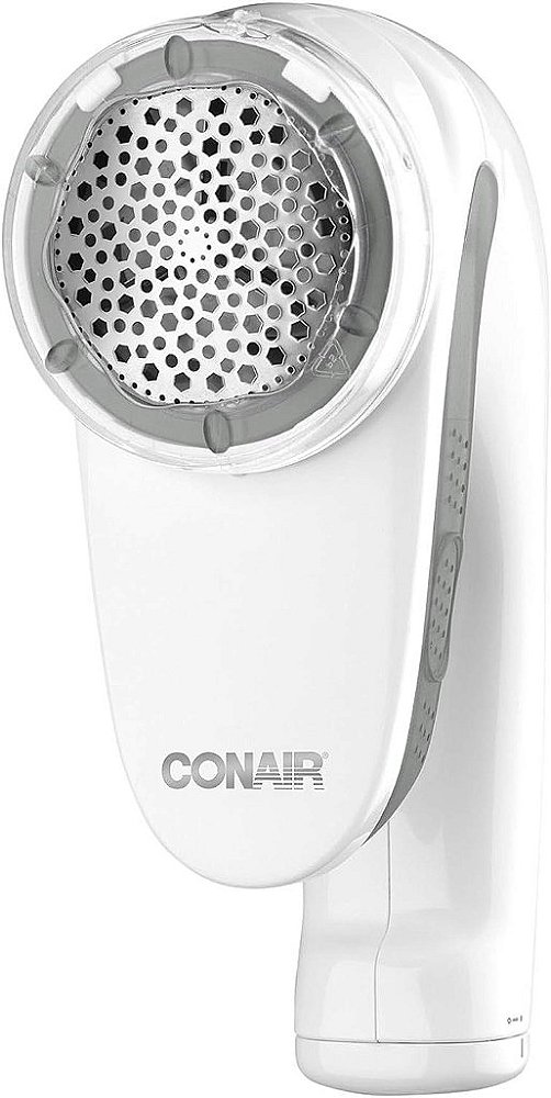Removedor de Fiapos e Barbeador de Tecido Conair, Barbeador de Tecido Portátil Recarregável, Branco