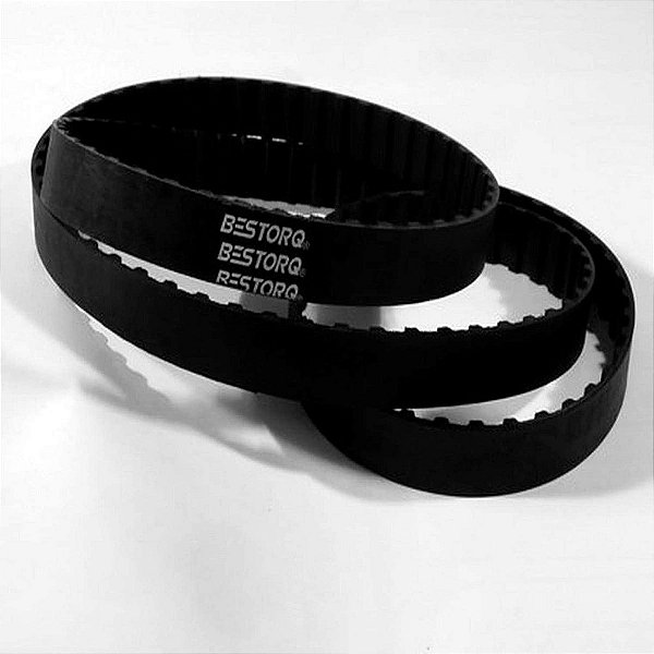 Correia dentada trapezoidal BESTORQ 276-XL-025, 27,6 de circunferência externa x 0,25 de largura x 0,09 de altura, passo de 0,2, 138 dent