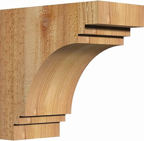Ekena Millwork COR04X08X08PEC00RWR 4W x 8D x 8H Pescadero Rough Sawn Corbel, Western Red Cedar
Ekena Millwork COR04X08X08PEC00RWR 4L x 8