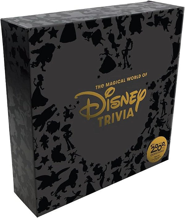 O Mundo Mágico do Disney Trivia - 2.000 Perguntas - Cartas Especiais para Crianças Brincarem! - Apresenta Arte de Desenhos Disney e Pixar e Elementos de Tabuleiro 3D - Colecionável -